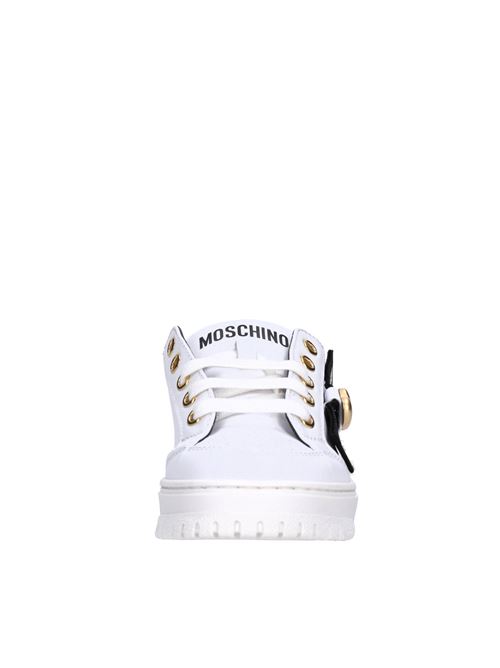 Sneakers in pelle MOSCHINO | 78729 GINEVRABIANCO
